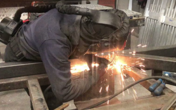 Welding a mild steel frame