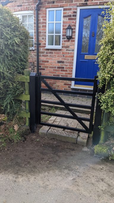 Steel Farm Style Pedestrian Gate