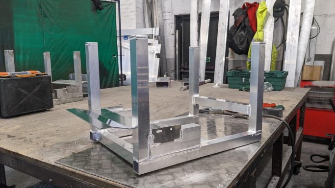 Aluminium workbench for Birmingham workshop